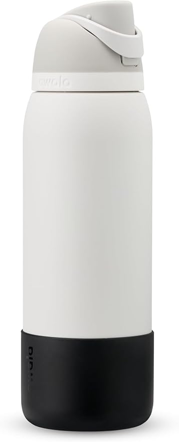 Owala Silicone Water Bottle Boot, Anti-Slip Protective Sleeve for Water Bottle, Protects FreeSip and Flip Stainless Steel Water Bottles, 40 Oz, Black