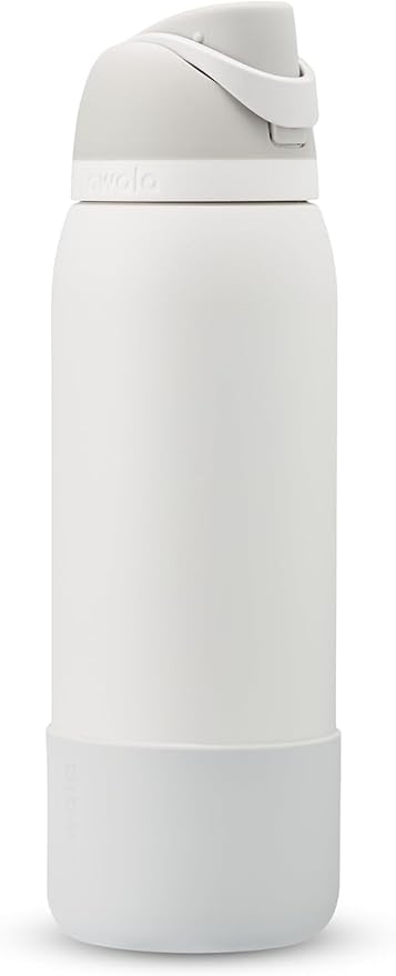 Owala Silicone Water Bottle Boot, Anti-Slip Protective Sleeve for Water Bottle, Protects FreeSip and Flip Stainless Steel Water Bottles, 40 Oz, Grey