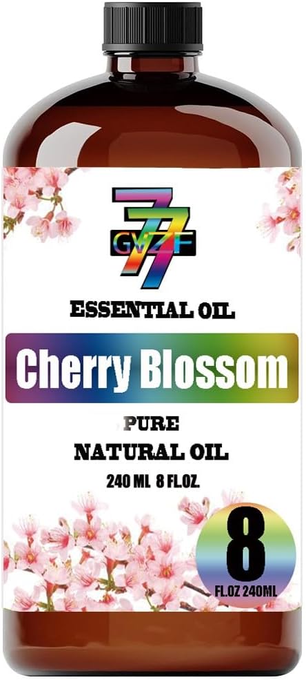 Cherry Blossom Essential Oil (8 oz / 240 ml) – Cherry Blossom Oils for diffusers, humidifiers, Home Baths, Cleaning Products, Yoga, DIY Soaps and DIY Scented Candles