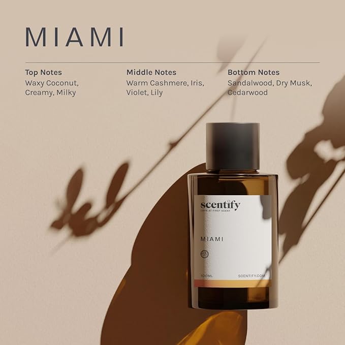 Scentify 5th Ave Aroma Oil Refill Scent for Oil Diffusers - Bergamot, Floral, Gardenia Scents - Luxurious Relaxing Aromatherapy Diffuser Fragrance 100ml, 3.38 oz