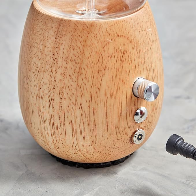 Raindrop 3.0 Nebulizing Essential Oil Diffuser for Aromatherapy by Organic Aromas with Touch Sensor and Magconnect-Style Electrical Cord and Adapter. (Light)