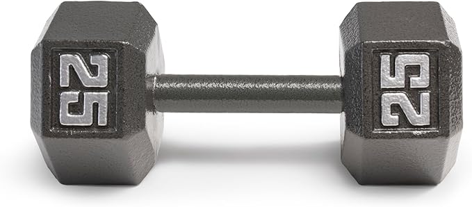 Marcy Cast Iron Hex Dumbbells Collection - Available size from 3-lb to 100-lb, SOLD INDIVIDUALLY