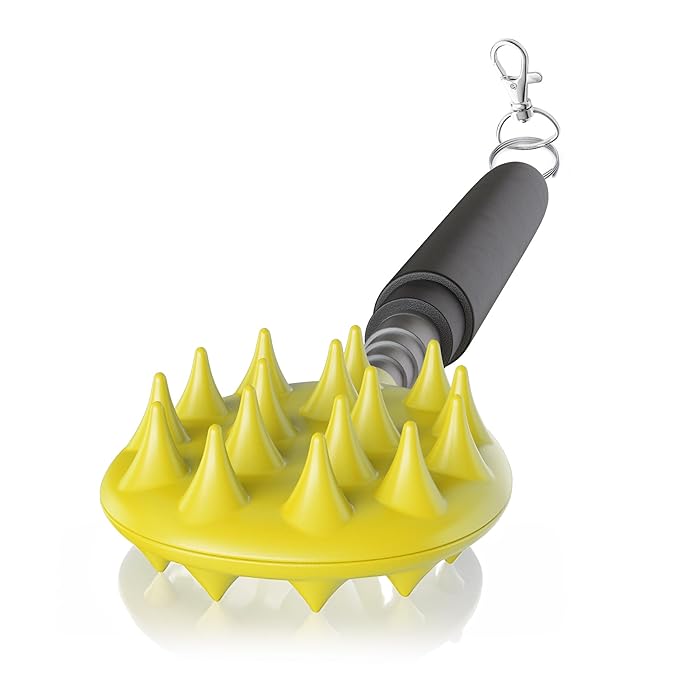 Cactus Scratcher Extendable Keychain Back Scratcher - 16" Long Stick Double Sided Retractable Scratching Tool for Hand, Neck, Head, and Body - Universal Gift for Family, Pets, and Friends, Red