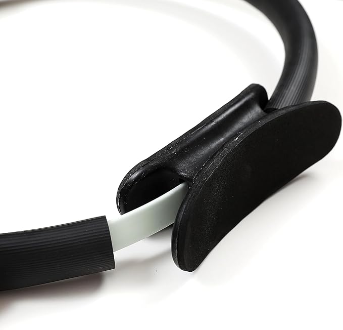 Pilates Ring Circle - 2 Pack |14" Inch Fiberglass Pilates Home Equipment | Comfortable Padded Foam Handles | Ideal for Toning, Inner Thigh and Pelvic Exercises | Use at Home, Gym Classes |