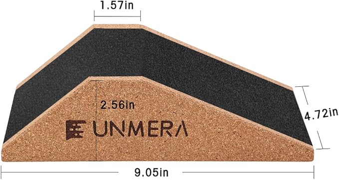 UNMERA Squat Wedge Block 2PCS Non Slip Professional Ramp, Platform for Heel Elevated Squats and Calf Raises