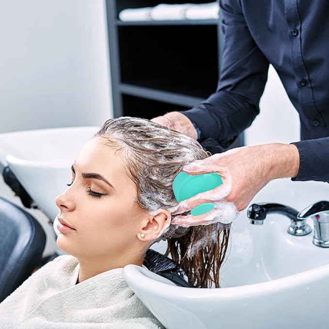 Oligei Scalp Massager 3 Pack, Shampoo Brush, Hair Scrubber for Exfoliation, Soft Silicone Brush for Hair Growth and Dandruff Removal