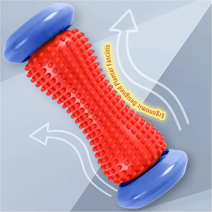 Portable Plantar Fasciitis Massager Foot Roller, an Effective Deep Tissue Muscle Massager and Foot Pain Relief Tool, Ideal as a Relaxation Gift and Reflexology for Nerve Relaxation