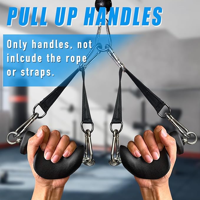 Ergonomic Tricep Rope Pulldown Attachments, Upgraded 27 32 40 & 47 Inch Extra Long Triceps Rope Cable Attachments for Gym, LAT Pull Down Bar for Cable Machine, Tricep Workout Cable Attachments