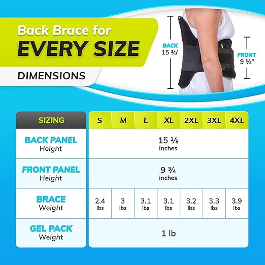 BraceAbility LSO Back Brace for Herniated, Degenerative & Bulging Disc Pain Relief, Sciatica, Spine Stenosis | Medical Lumbar Support Device for Post Surgery & Fractures with Hot/Cold Therapy (XL)