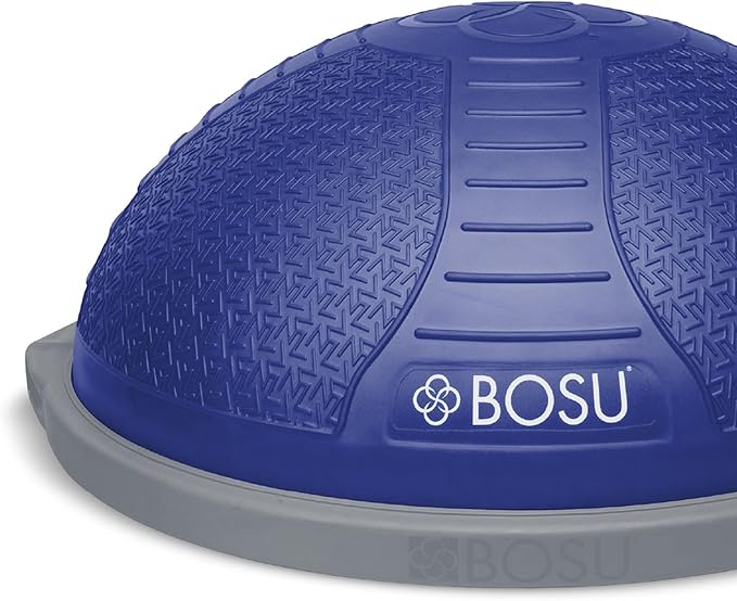 Bosu Half Ball Home Balance Exercise Trainer for Strength and Flexibility Workouts with Built to Last Burst Resistant Material and Hand Pump