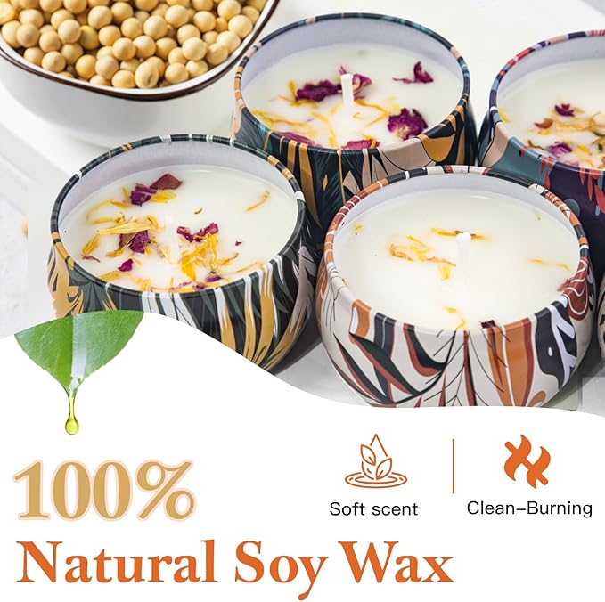 Scented Candles Gifts Set, 16 Pack Candles Bulk for Home Scented, 320H Long Burning, Natural Soy Wax Aromatherapy Small Candles, Party Favors for Women, Gifts for Mom SPA Birthday Anniversary