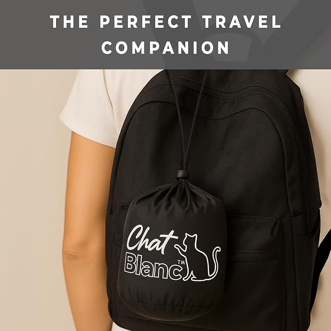 CHAT BLANC Travel Neck Pillow for Airplane, New Memory Foam Neck Travel Pillow for Airplanes, Airplane Pillow, Plane Pillow, Neck Pillow for Traveling Suitable for Airplanes