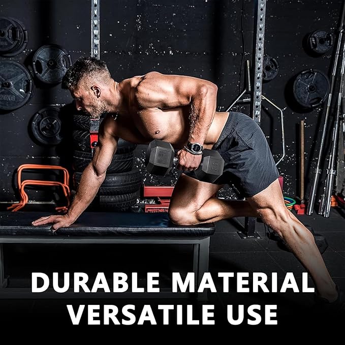 Rubber Hex Dumbbell Set with Rack - Multiple Free Weight for Home Gym, 350/450/550lbs Exercise Equipment for Strength, Multiple Options Dumbbells with Storage for Home Gym Exercise Fitness Equipment