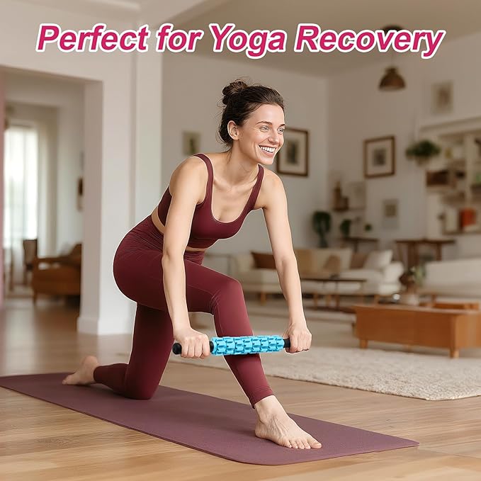 Massage Roller, Muscle Roller Stick, Therapy Roller Stick for Legs, Calf, Thigh, Lipo Roller for Relief Muscles, Deep Tissue Massage Rolling Pin for Trigger Points, Help Sore Muscle Recovery