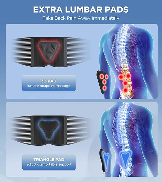 Back Brace for Lower Back Pain Relief with 3D Lumbar Pad, 6X Back Support Belt With Alternative Strips for Men/Women, Soft Breathable Mesh Fabric Lumbar Support for Herniated Disc, Sciatica