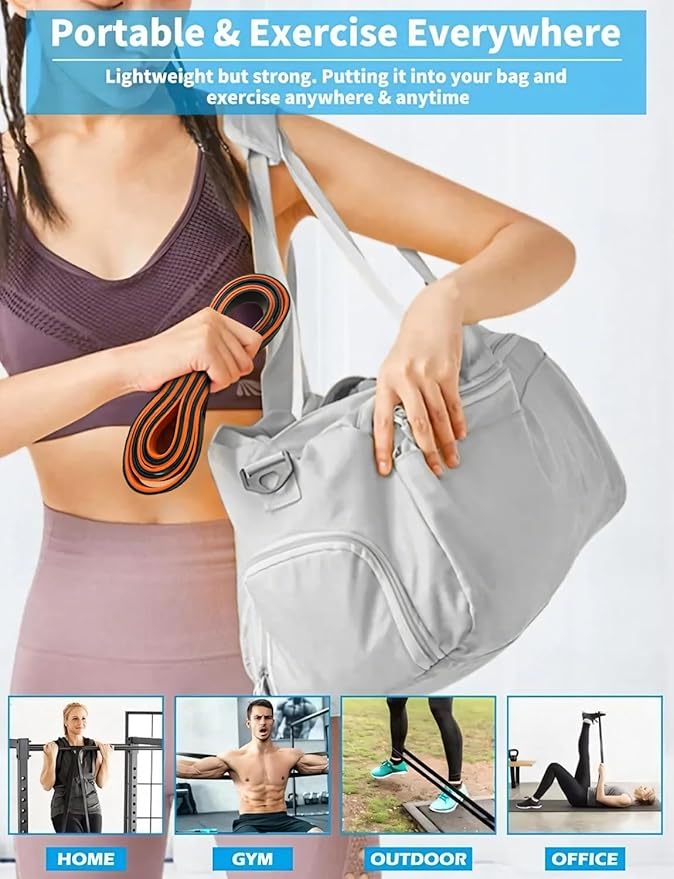 Pull Up Bands, Resistance Bands, Pull Up Assistance Bands Set for Men & Women, Exercise Workout Bands for Working Out, Body Stretching, Physical Therapy, Muscle Training