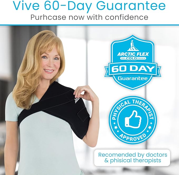 Arctic Flex Large Ice Packs for Injuries Reusable (17" x 12") Durable Gel Soft Ice Pack for Injuries Relief, Hot/Cold Therapy - Flexible Cold Packs, Adjustable for Back, Knee or Shoulder Pain Relief