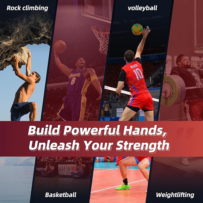 Hand Grip Strengthener Set, 6-Pack 50LB to 300LB Hand Grips Finger Strengthener, Heavy-Duty Grip Strength Trainer with Protective Foam for Forearm Exercise, Hand Gripper, Hand Therapy, Ideal for Home Gym and Muscle Building