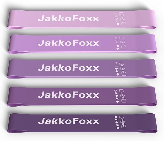 Resistance Loop Exercise Bands, Resistance Bands Exercise Bands for Home Fitness, Stretching, Strength Training, Physical Therapy,Elastic Workout Bands for Women Men Kids, Set of 5