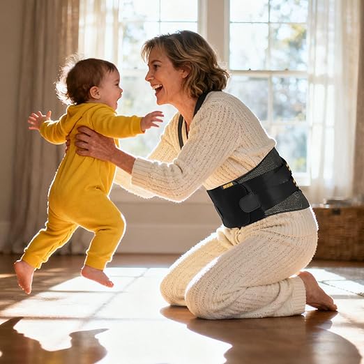 Copper Back Brace for Women & Men with Support System-Back Brace for Lower Back Pain Relief, Herniated Disc-Back Support Belt for Lifting, Sitting, Working, Muscle Strain & Recovery(X-Large)