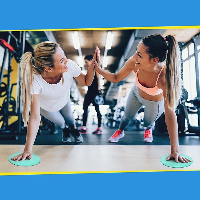 Jenaai Core Sliders Bulk Exercise Glider Discs Gifts for Group Training Classes Fitness Slider Workout Dual Sided AB Pads for Gym Carpet Hardwood Floor
