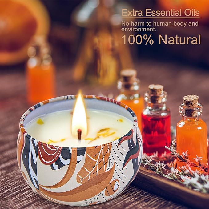 Scented Candles Gifts Set, 16 Pack Candles Bulk for Home Scented, 320H Long Burning, Natural Soy Wax Aromatherapy Small Candles, Party Favors for Women, Gifts for Mom SPA Birthday Anniversary