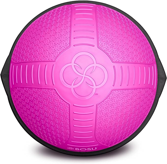 Bosu Half Ball Home Balance Exercise Trainer for Strength and Flexibility Workouts with Built to Last Burst Resistant Material and Hand Pump