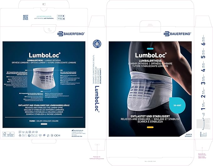 Bauerfeind LumboLoc Back Support - Brace Helps Relieve Pain Along the Lumbar (Vertebrae) Spine, Supports Weak Back Muscles, Compression, Posture Support