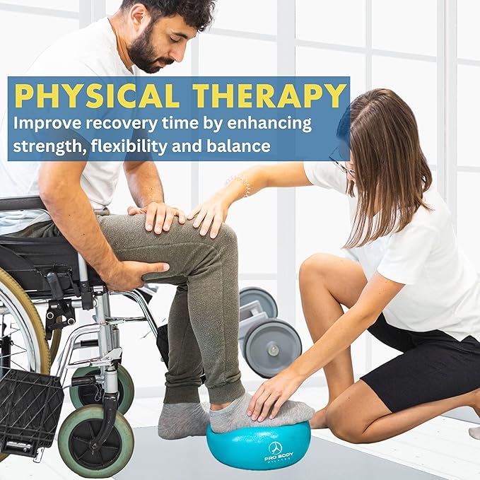 ProBody Pilates Yoga Ball - Exercise Balls, Various Sizes, for Stability, Pregnancy, Workout & Physical Therapy