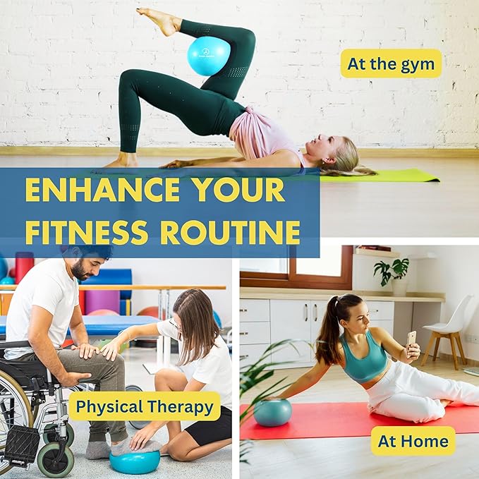 ProBody Pilates Yoga Ball - Exercise Balls, Various Sizes, for Stability, Pregnancy, Workout & Physical Therapy