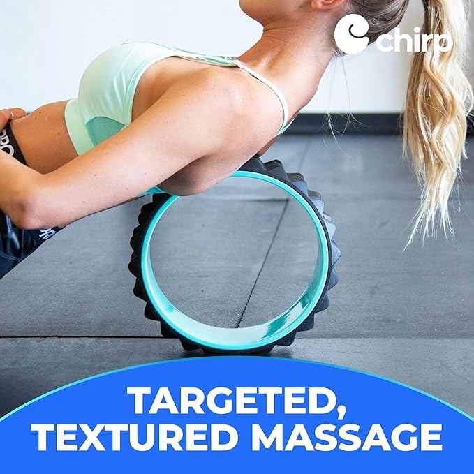 Chirp Wheel XR 3-Pack - 10” Acupressure, 6” Knot-Kneading Thumb, 4” Neck & Headache Relief, High Density Foam Massage Roller Set for Deep Tissue Back Roller & Muscle Therapy, Supports 500lbs, Mint