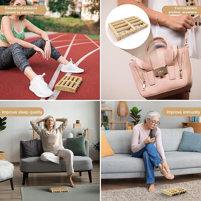 Foot Massager, Plantar Fasciitis Relief Gift, Leg Pain Treatment for Men and Women, Muscle Tension Relief, Reflexology and deep Tissue Muscle Massage, Father's Day Gift, Relax mom and dad