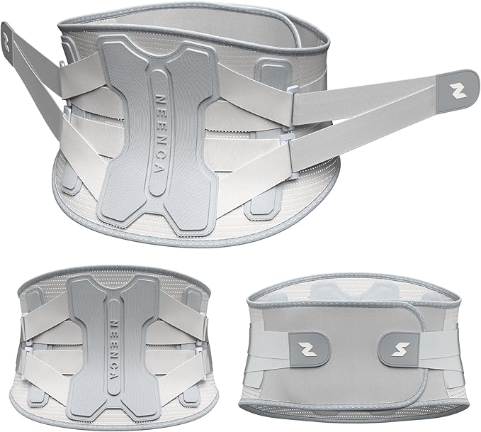 NEENCA Back Brace for Lower Back Pain Relief with Bionic Support System, Lumbar Support Belt for Women&Men with Lumbar Pad, Soft Breathable 3D Knit Fabric for Herniated Disc, Sciatica, Scoliosis...