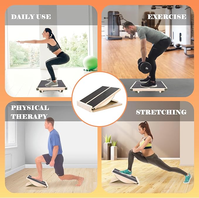 Professional Slant Board, Adjustable Incline Board and Calf Stretcher, Slant Board for Calf Stretching, Calf Stretch Board