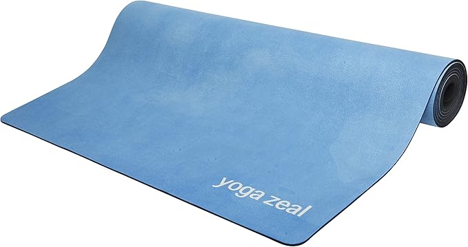Yoga Mats By Yoga Zeal - Luxuriously Soft, Thick, Non-Slip, Hot Yoga Mat. Eco Printed. Designed to grip better with a sweaty yoga practice!