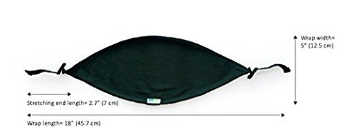 Eye Eco Tranquileyes XL Advanced Warm Compress – Dark Eye Mask for Dry, Irritated Eyes – Help Improve Sleep with Soft Comfort Eye Shade - Microwavable Beads and Self-Heating Instants - Blue