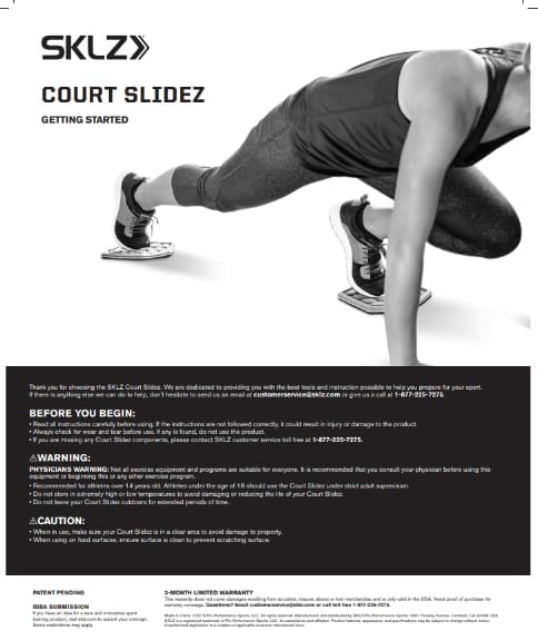 SKLZ Slidez Dual-Sided Exercise Glider Discs for Core Stability Exercises for Hands & Feet, Court Use, grey