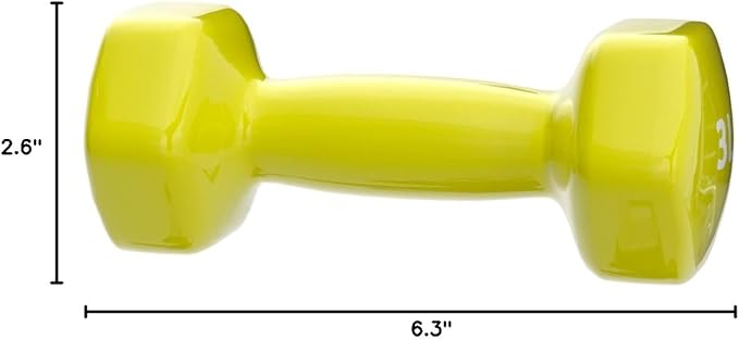 Amazon Basics Vinyl Coated Dumbbell Hand Weights