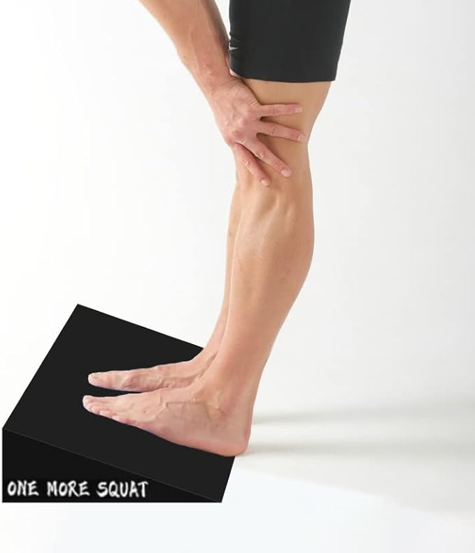 Slant Board for Weightlifting and Calf Stretching - Non-Slip Heel Elevated Squat Wedge Block