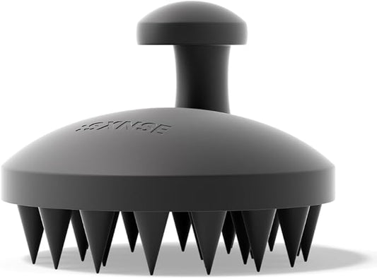 SXNSE - Revive Silicone Scalp Massager, Jet - Manual Hair & Scalp Scrubber for Dandruff, Buildup, Itch, & Hair Growth - Soft Exfoliating Silicone Bristles for Wet & Dry Hair, Flake-Free Finish