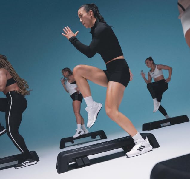 Les Mills™ SMARTSTEP™ Adjustable Dual Purpose Cardio and Strength Step Platform System with Built In Risers