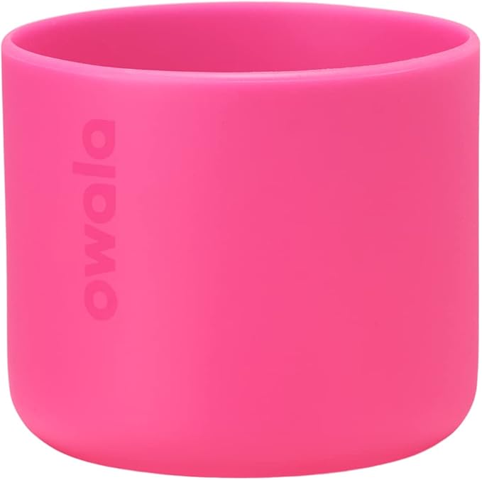 Owala Silicone Water Bottle Boot, Anti-Slip Protective Sleeve Cover for 24-oz FreeSip, Twist, and Flip Stainless Steel Water Bottles, Bright Pink