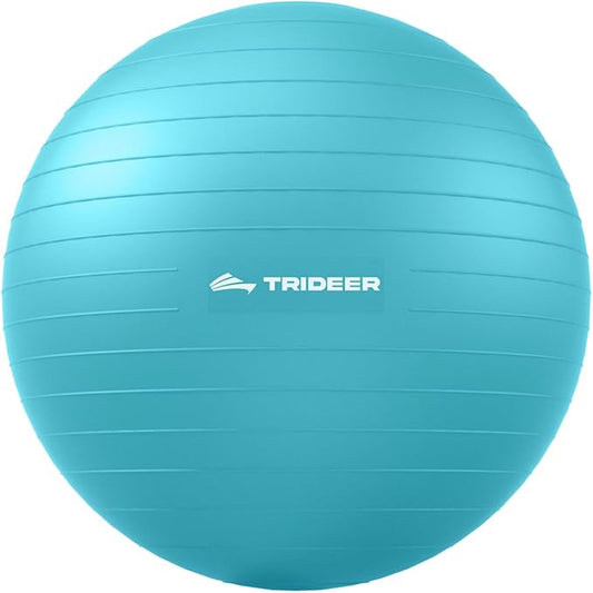 Trideer Extra Thick Yoga Ball Exercise Ball, 5 Sizes Gym Ball, Heavy Duty Ball Chair for Balance, Stability, Pregnancy, Quick Pump Included