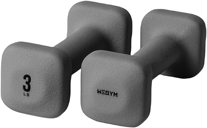 WeGym SafeGrip Dumbbells, Anti-Slip, Anti-Roll, Thick Handles, Free Weights, Square Dumbbells for Secure Workouts at Home, Weightlifting, and Personal Training