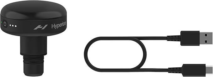 Hyperice |Hypervolt Go 2 Handheld Percussion Massage Gun Featuring Quiet Glide Technology, 3 Speeds, 2 Interchangeable Heads | Hypervolt Heated Head Attachment for All Hypervolt Models| Bundle