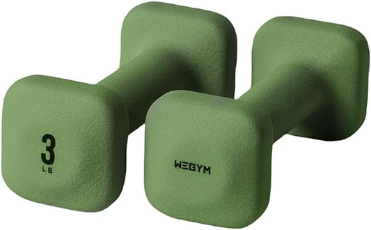 WeGym SafeGrip Dumbbells, Anti-Slip, Anti-Roll, Thick Handles, Free Weights, Square Dumbbells for Secure Workouts at Home, Weightlifting, and Personal Training