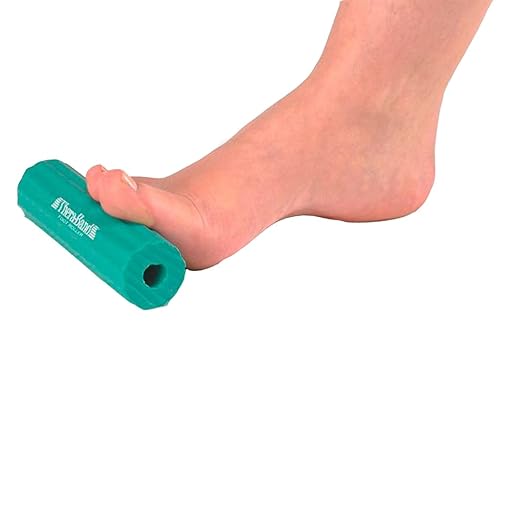THERABAND Foot Roller for Foot Relief, Massage Ball Roller for Arch Discomfort, Plantar Fasciitis Treatment, Heel Spurs Reliever, Tired Feet, Top Sole Massager with Ridges for Self Myofascial Release