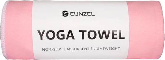 Eunzel Hot Yoga Towel Non-Slip Yoga Mat Towel Ultra-Absorbent Microfiber Towel for Hot Yoga, Pilates，Bikram and Workout 26.5"x 72"