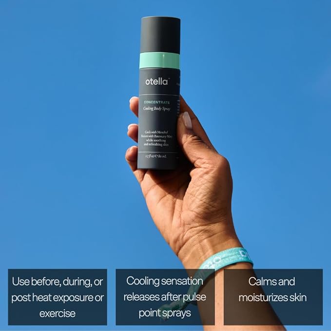 Cooling Body Spray with Menthol and Rosemary Mint, 2.7 oz. | Immediate Heat Relief Lasting 30 Minutes | Anytime Body Cooling | TSA Approved | Gluten Free | Vegan | Paraben Free