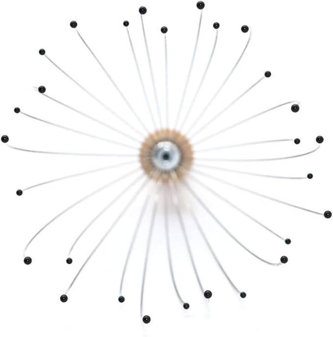 USAGA 28 Finger Head Scratcher, Head Massager, Scalp Massager, Stocking Stuffers Gift for Scalp Body Relaxing Wood Handle (2 Pack)